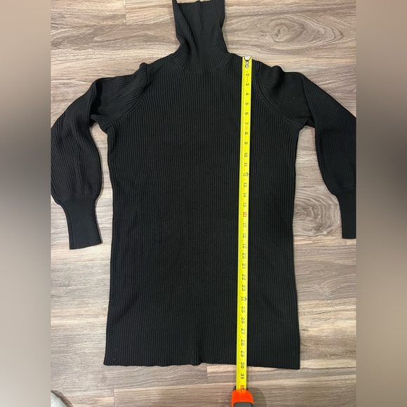 NEW Aritzia Wilfred Rebecca Merino Wool Sweater Dress in Black - Picture 12 of 13